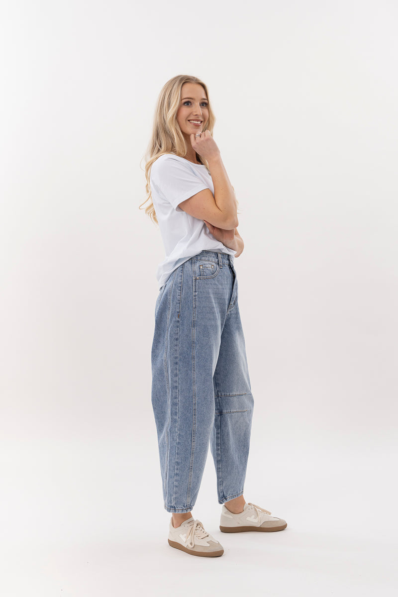 Barrel Jean  Light wash