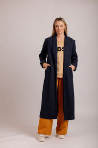 Luca Coat Navy