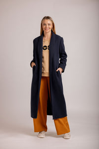 Luca Coat Navy