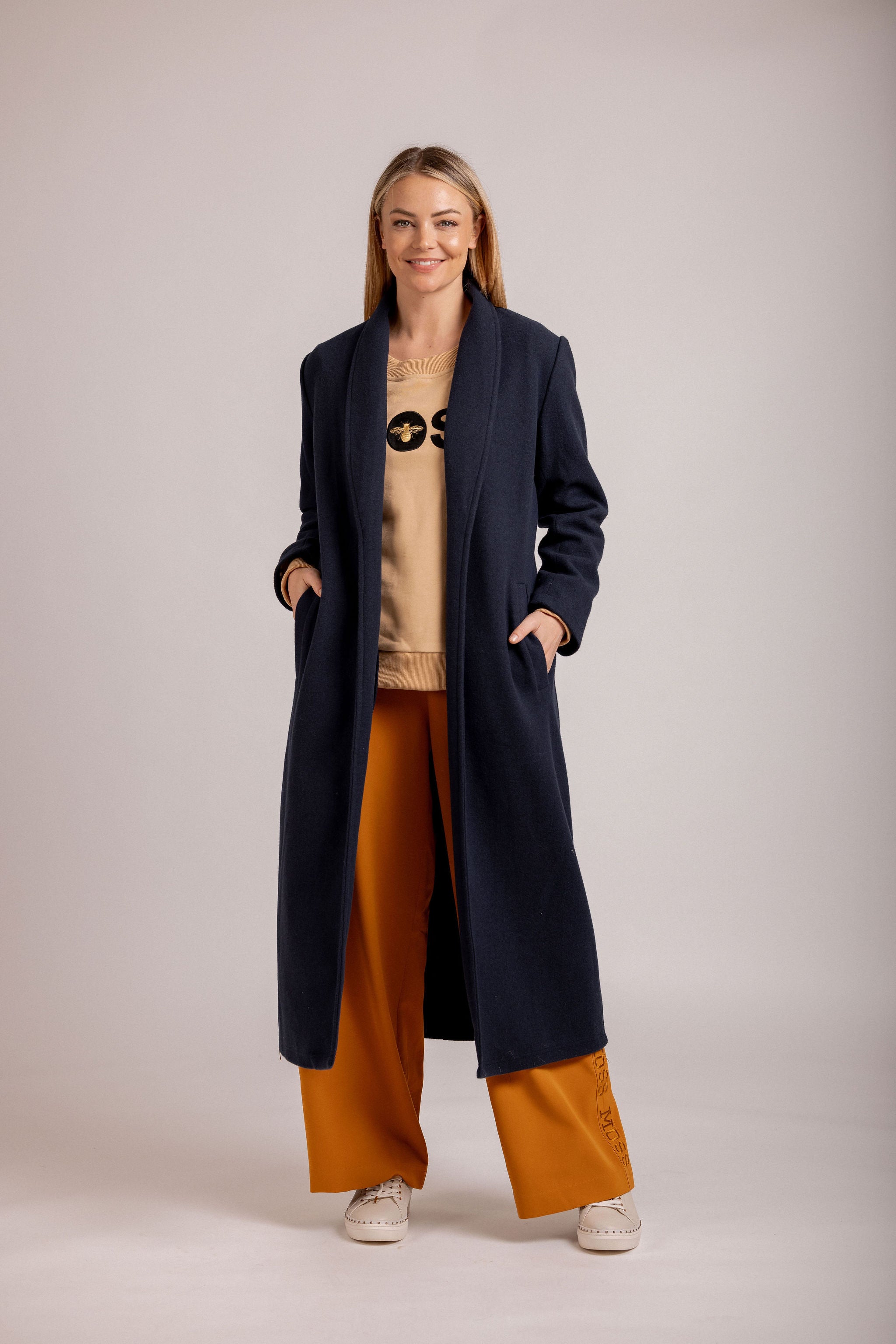Luca Coat Navy