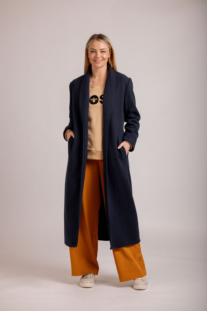Luca Coat Navy