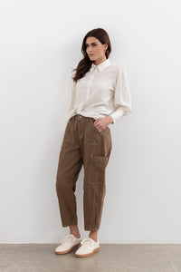 Moss Bailey Barrel jean - brown wash