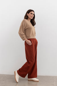 Moss Tate Pant - fired brick