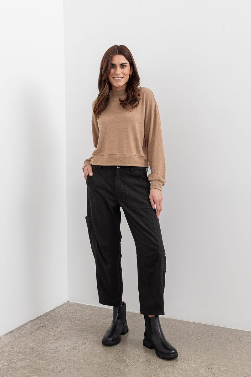 Moss Lexie  pant charcoal