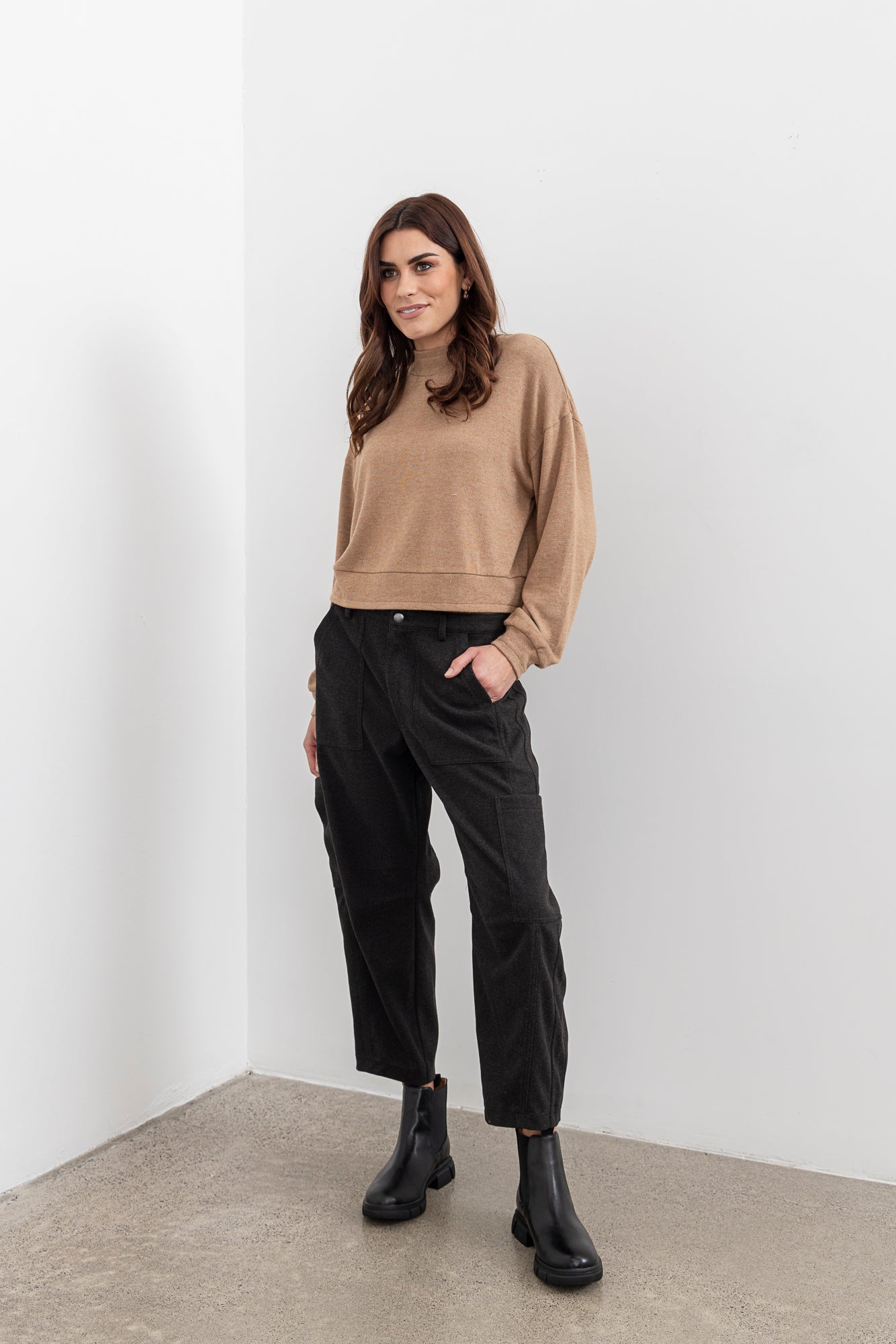 Moss Lexie  pant charcoal
