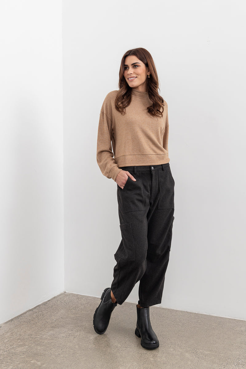 Moss Lexie  pant charcoal