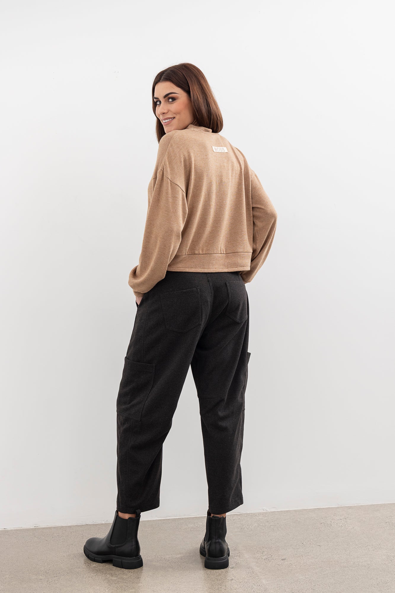 Moss Lexie  pant charcoal