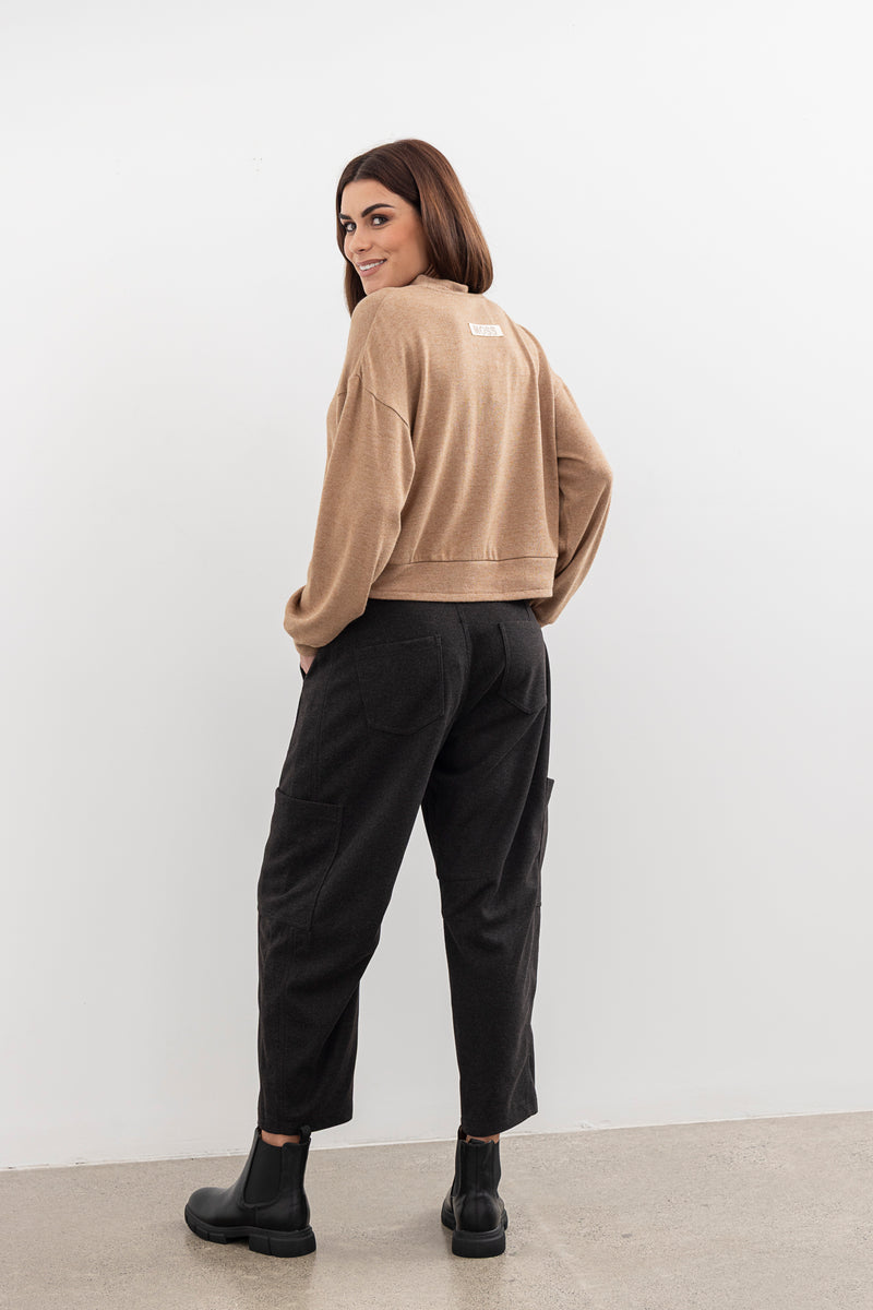 Moss Lexie  pant charcoal