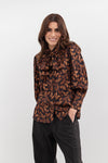 Moss Bow Shirt - butterfly print