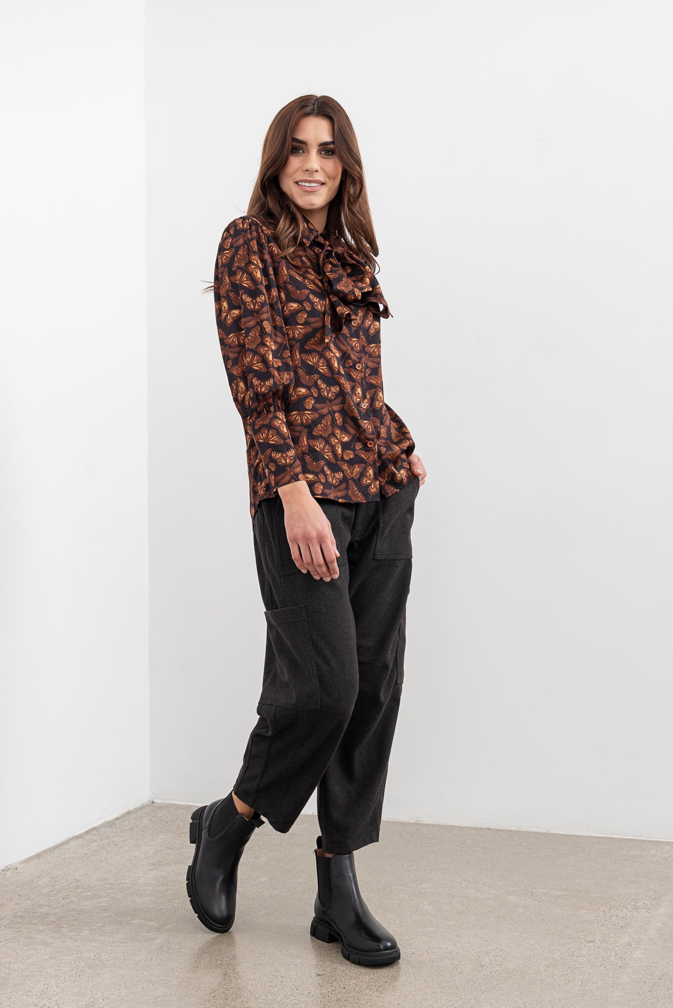 Moss Lexie  pant charcoal