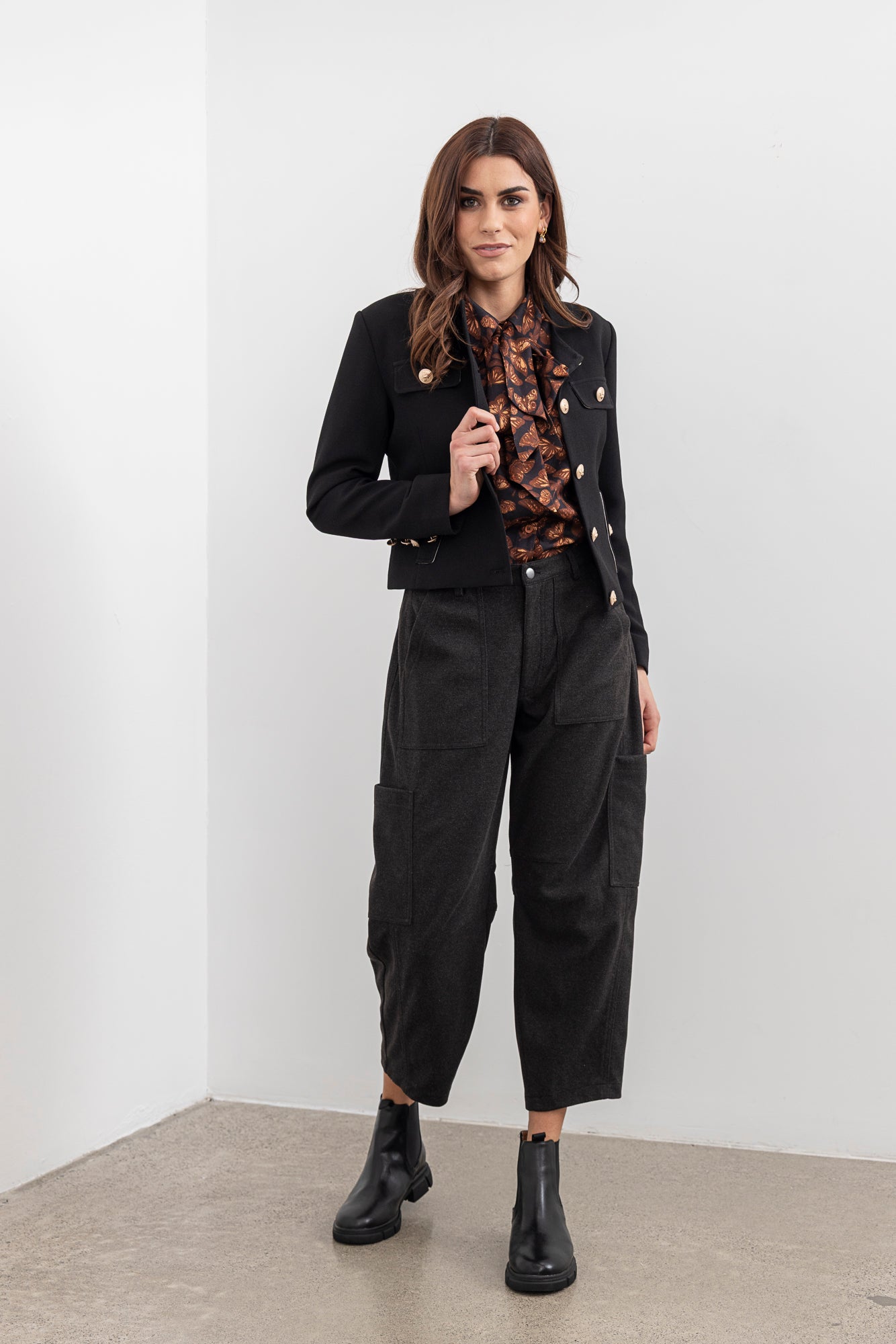Moss Lexie  pant charcoal
