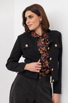 Moss Bow Shirt - butterfly print