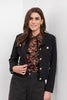 Moss Bow Shirt - butterfly print