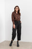 Moss Bow Shirt - butterfly print