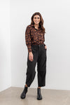Moss Bow Shirt - butterfly print