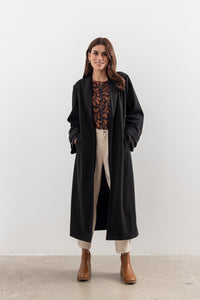 Moss Luca Coatigan Black