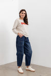 Moss Bailey Barrel jean - blue wash
