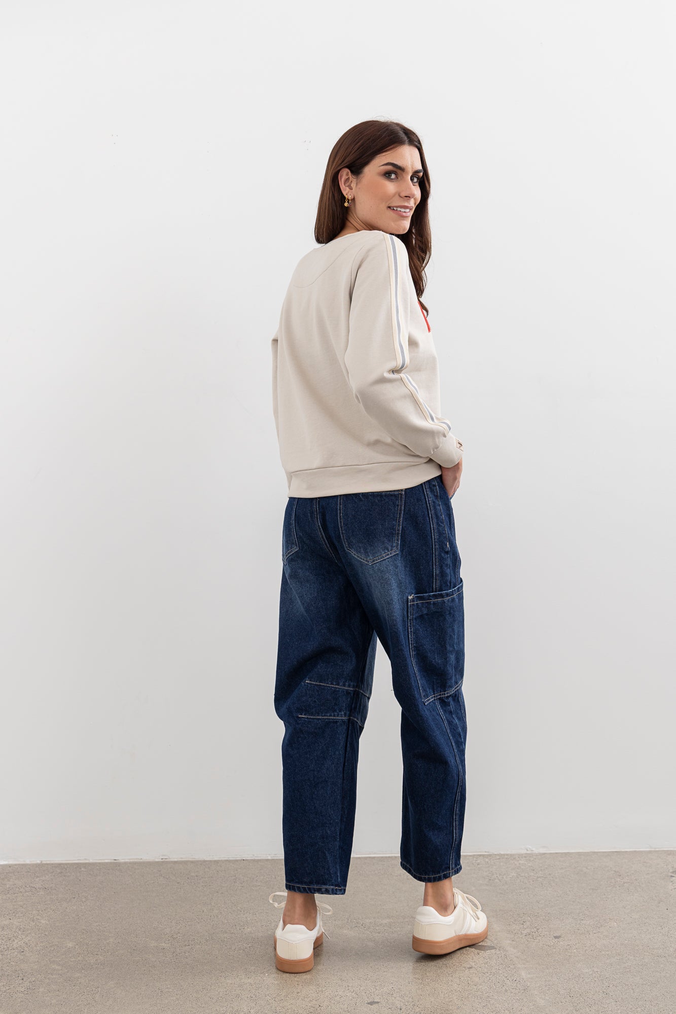 Moss Bailey Barrel jean - blue wash
