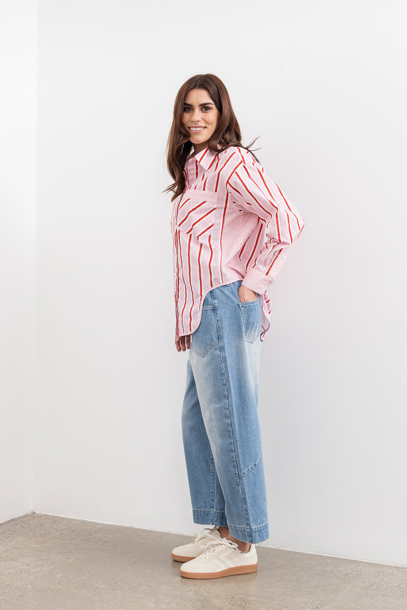 Moss Maxwell shirt - candy stripe