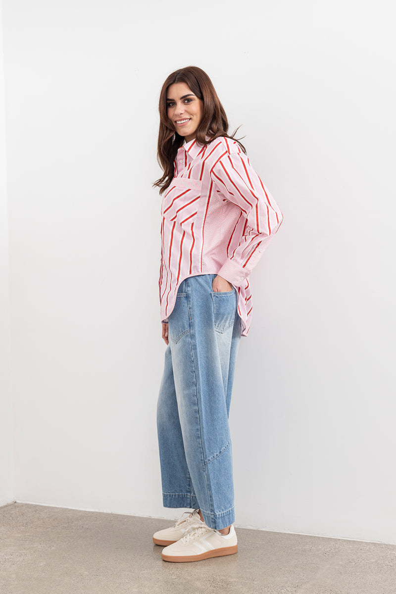 Moss Maxwell shirt - candy stripe