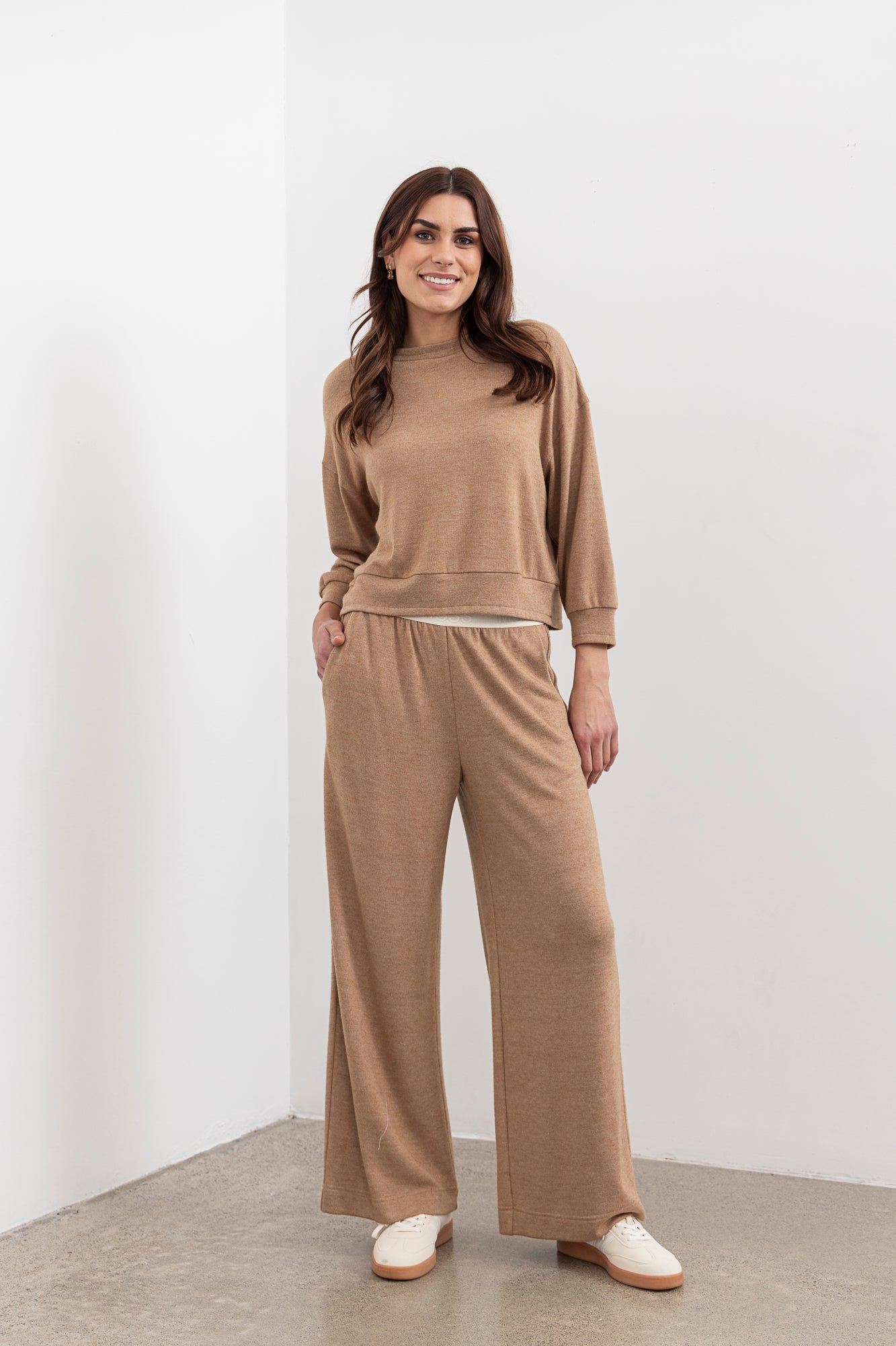 Shelby Turtle neck jumper - forest clay