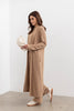 Shelby longline Cardigan - Forest Clay