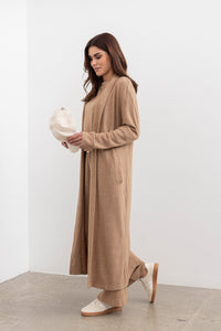 Shelby longline Cardigan - Forest Clay