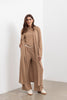 Shelby longline Cardigan - Forest Clay