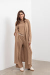 Shelby longline Cardigan - Forest Clay