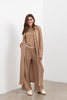 Shelby longline Cardigan - Forest Clay