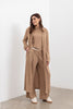Shelby longline Cardigan - Forest Clay