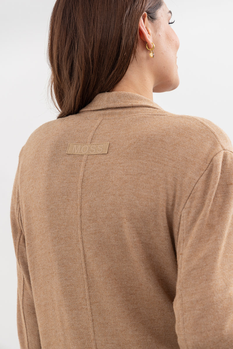 Shelby longline Cardigan - Forest Clay