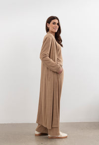 Shelby longline Cardigan - Forest Clay