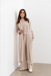 Shelby longline Cardigan -Oat