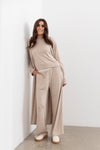 Shelby longline Cardigan -Oat