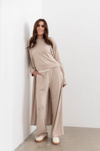 Shelby longline Cardigan -Oat