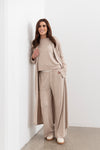 Shelby longline Cardigan -Oat