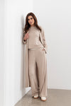 Shelby longline Cardigan -Oat