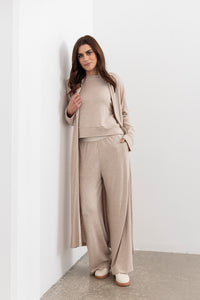 Shelby longline Cardigan -Oat