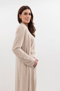 Shelby longline Cardigan -Oat