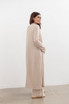 Shelby longline Cardigan -Oat