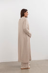 Shelby longline Cardigan -Oat
