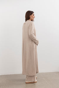 Shelby longline Cardigan -Oat