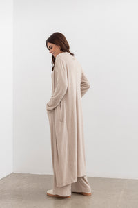 Shelby longline Cardigan -Oat