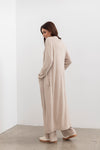 Shelby longline Cardigan -Oat