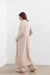 Shelby longline Cardigan -Oat