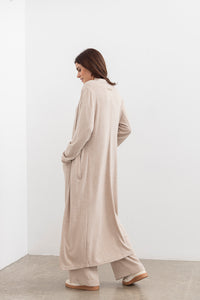Shelby longline Cardigan -Oat