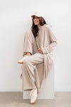 Shelby longline Cardigan -Oat