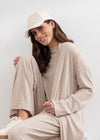 Shelby longline Cardigan -Oat
