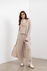 Shelby 3/4 sleeve knit - oat